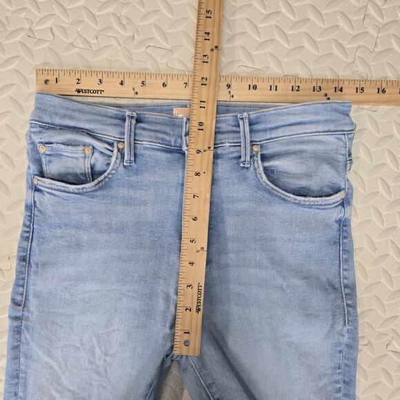 Mother Jeans Womens 29 Insider Crop Step Fray Limited Edition Designer USA Flaw - Picture 12 of 14